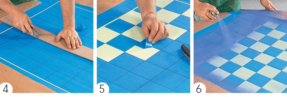 Plastic Table Checker-board